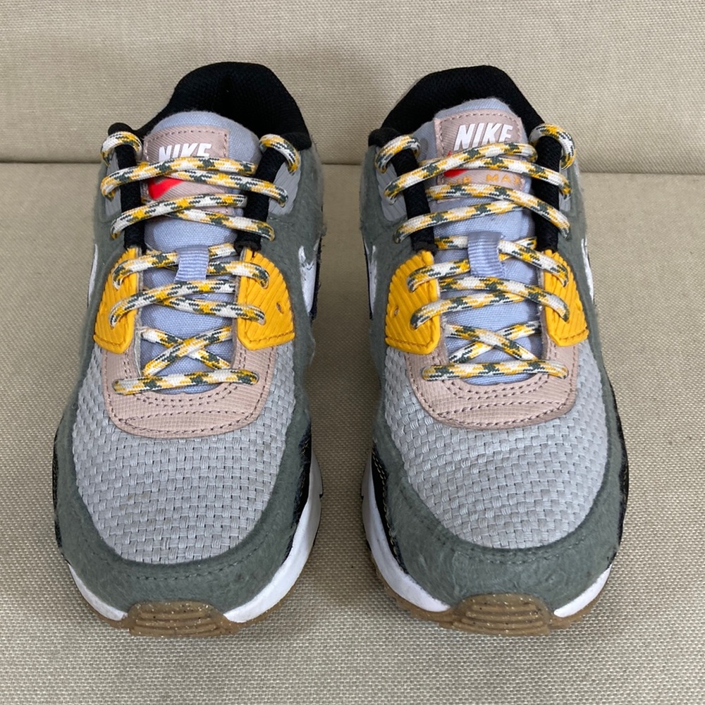Nike Kids' Gray and Yellow Sneakers
